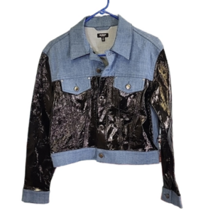 HUDSON leather/ denim jacket size S